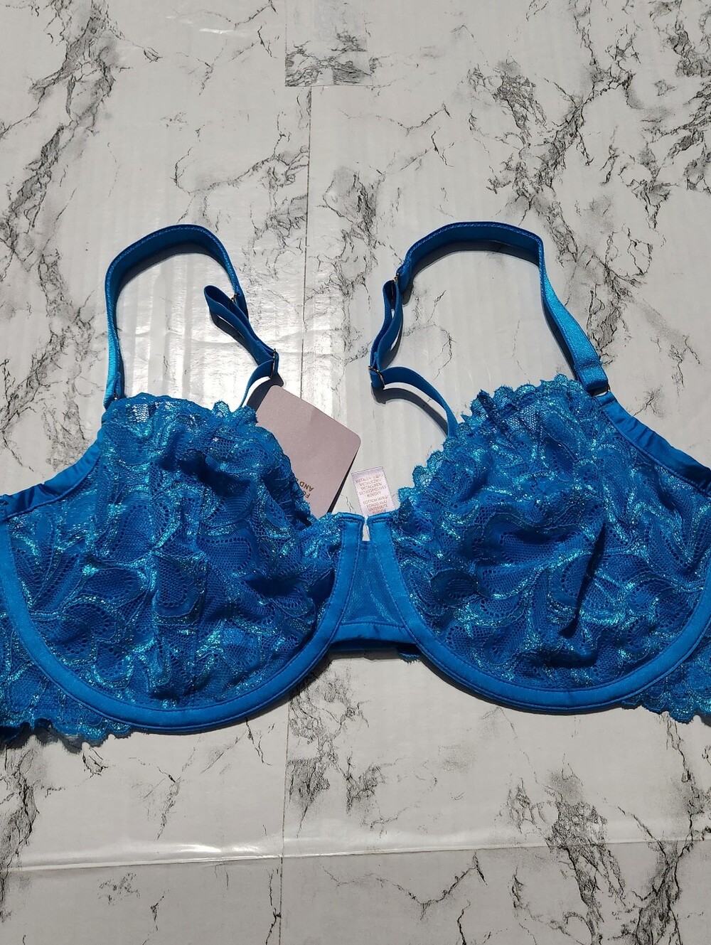 Savage X Fenty NWT Lace Underwire Bra in Vibrant Blue